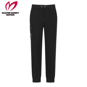 [마스터바니] 여성 절개 사이드 로고 조거 팬츠