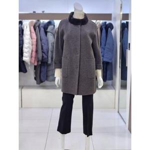 소고 트리아나 세이브존07 소고 트리아나 여성 밍크 카라넥 울 코트 TI4HA10