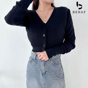 [베나프]슬림 하찌 크롭가디건_FF1GD003