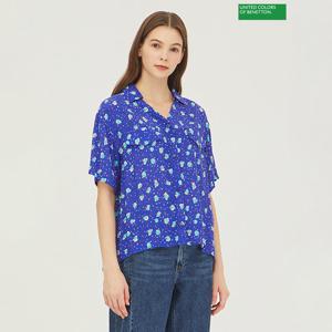 베네통 빅엘레나 블라우스 BABL06341_BL