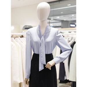 SOUP 숲 리본타이 V넥 블라우스 (SB3LS91)