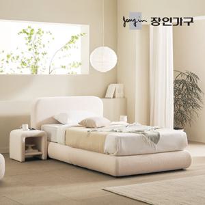 장인가구 도우 부클레 패브릭 헤드형 평상형 호텔 침대 SS+7존포켓