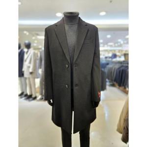 바쏘옴므 세이브존03 바쏘옴므 24F/W 블랙  블렌드 싱글 체스터코트 WSYAG4CA01ABKA