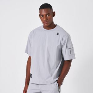 [스파이더] 남성 프로웹쿨 숏슬리브 에어리 피스테 SPKMCNRS303MGRY