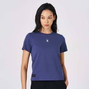 [스파이더] 여성 트레이닝 메쉬 배색 티셔츠 SPKMCNRS251WPPL