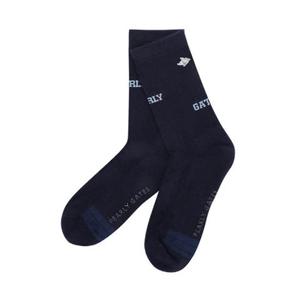 [파리게이츠] (511E1SC042)남성 바니 배색 로고 장목 양말