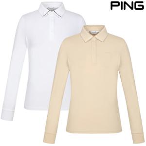 골프양말증정_PBS 여성 라인카라긴팔티 121E1TO155