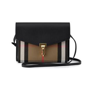 [버버리] 하우스체크 맥켄 체크 크로스백/블랙/39808251