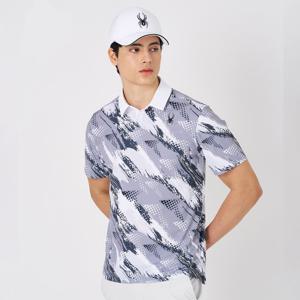 [스파이더] 남성 프로웹쿨 골프 카라 티셔츠 SPKMCNTS303MGRY