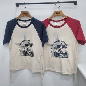 [지프]여전 와끼스트링 배색라글란 반팔 JQ2TSF232_JK