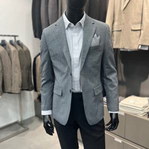 [트루젠]남자 봄/여름 세미 캐쥬얼 그레이 컬러 자켓 OSTJ012_OD