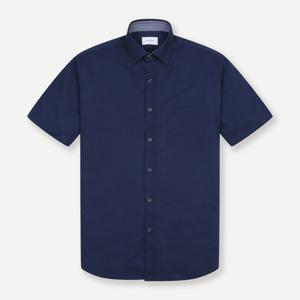 50수  뱀부폴리스판 솔리드 반소매 셔츠 네이비 YJEMUR605NY