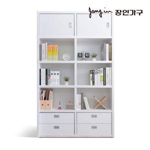 장인가구 마카롱 1200 5단 10칸 콤비 책장