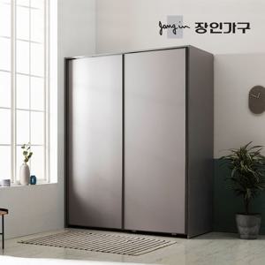 장인가구 뉴아벨 베이직 매트 선반형 1800 슬라이딩 옷장