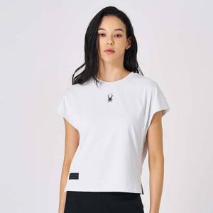 [스파이더] 여성 골지 드랍숄더 티셔츠 SPKMCNRS253WLGR