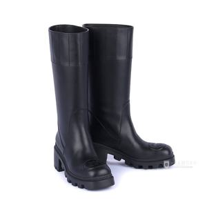 구찌 인터로킹 G 하이 레더 롱 부츠 블랙 759010 A3N00 1000