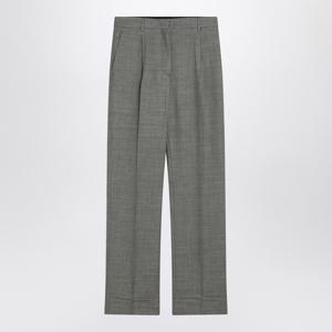 프라다 그레이 테일러드 플리츠 울 팬츠 P273IOOO16VE F0480