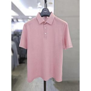 바쏘옴므 세이브존03 바쏘옴므 남자 여름 PK 카라 반팔 티셔츠 핑크 WSAGZ2KT38A