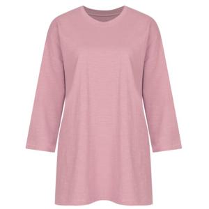 [샵앤]루즈핏 국산 슬럽 박스 7부 면티셔츠 DAI-WSH-1012-핑크