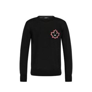 Dsquared2 로고 자수 크루넥 스웨터 S74HA1528D13086 900 TP943182859