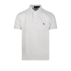 Polo Ralph Lauren 로고 자수 스트레이트 헴 폴로 셔츠 710680784 426 TP934618076