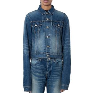 26 SS 발렌시아가 프론트 플랩 포켓 워싱 코튼 데님 자켓 블루 814031 TRW62 3020