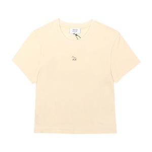 메종키츠네 MW00105KJ0008 0134 베이비 폭스 패치 크롭 여성 반팔티