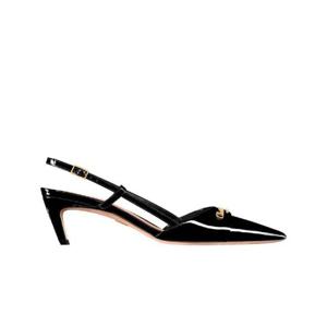 디올 마이 디올 슬링백 펌프 페이턴트 카프스킨 블랙 KCV336VNI-S900