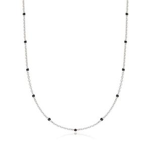 [티르리르]에폭 실버 블랙 오닉스 목걸이 TNSSVW4132-BK