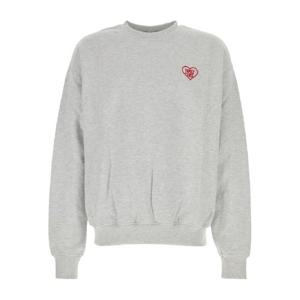 25 FW 패밀리 퍼스트 하트 자수 크루 넥 스웨트셔츠 W24FFSS2403 TP441363088