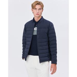 헤지스 골프 남성 24FW 스테디셀러솔리드 덕다운 패딩 점퍼 (NAVY) WPJU4D702N3