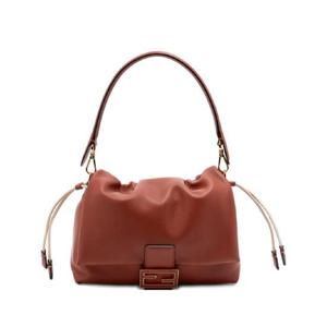 25 FW 펜디 맘마 바게트 로고 장식 미디엄 숄더 백 8BR833AQ0D TP442435282