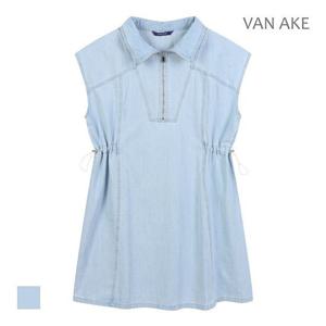 [반에이크]MARIO반집업 민소매 데님원피스_VB37DOU203Z