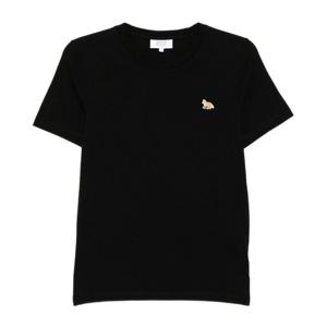 메종키츠네 로고 자수 크루넥 반팔 티셔츠 PW00115 KJ7026P199