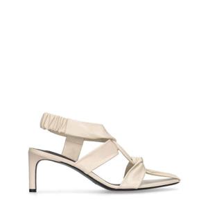 질샌더 70mm 가죽 샌들 77I-AFX014