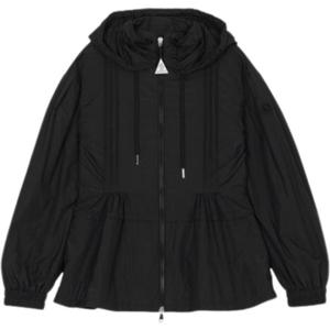 몽클레어 1A00128 5986N 999 바브레 VABRE 바람막이 후드 자켓 블랙