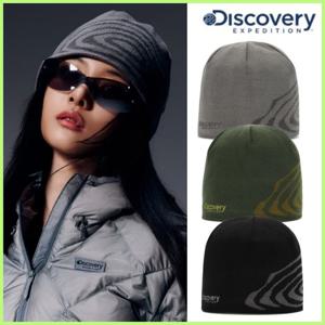 디스커버리 (DXBN6215N) 컨투어 그래픽 자카드 논커프 비니