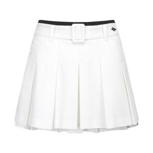 M 파리게이츠골프스커트 NQC 521C3PC363_WH 여성 바니 버클 플리츠 큐롯 스커트