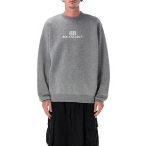 발렌시아가 긴팔 티셔츠 818422T3368 1380 HEATHER GREY WHITE