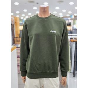 [지프]남녀공용 나침반 프린트 맨투맨(JQ3TSU802_DK)_DG