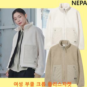 [네파] 여성 부클 크롭 플리스자켓 7L86160