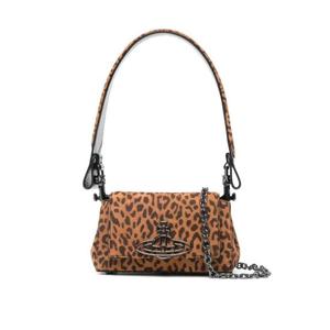 비비안웨스트우드 린다 구체 장식 레오파드 프린트 토트 백 4603000IWL00BY