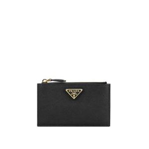 25SS 프라다 1MC086 QHH F0002 사피아노 가죽 카드홀더 블랙