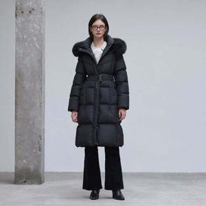 플라스틱아일랜드  (PR4NZ161) 사가퍼 벨티드 페미닌 롱 구스 다운