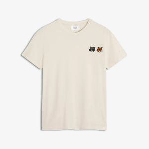 25FW 메종키츠네 남성 더블 볼드 폭스 헤드 컴포트 티셔츠 라떼 OM011CFKJ0118 P702