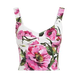 25 FW 돌체앤가바나 피오니 프린트 뷔스티에 탑 F7W98THS5S3 TP444932052