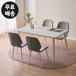 안느 세라믹 식탁 세트 4인용 주방 고급 1400 화이트