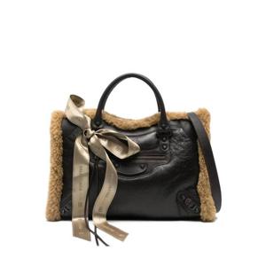 25 FW 발렌시아가 르 시티 시어링 트리밍 미디엄 토트 백 8230582AB6J TP445917283