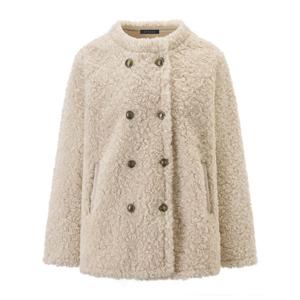 [탱커스]시어링 양털 더블 버튼 라운드 자켓 (TX4JK022L0)