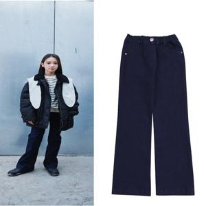 [블루테일] 다크네이비 세미와이드 데님팬츠 AYG4PT03DN